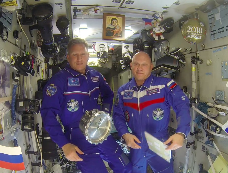 Космонавты поздравили с 625-летием Коневскую обитель, записав уникальный видеоролик с борта МКС