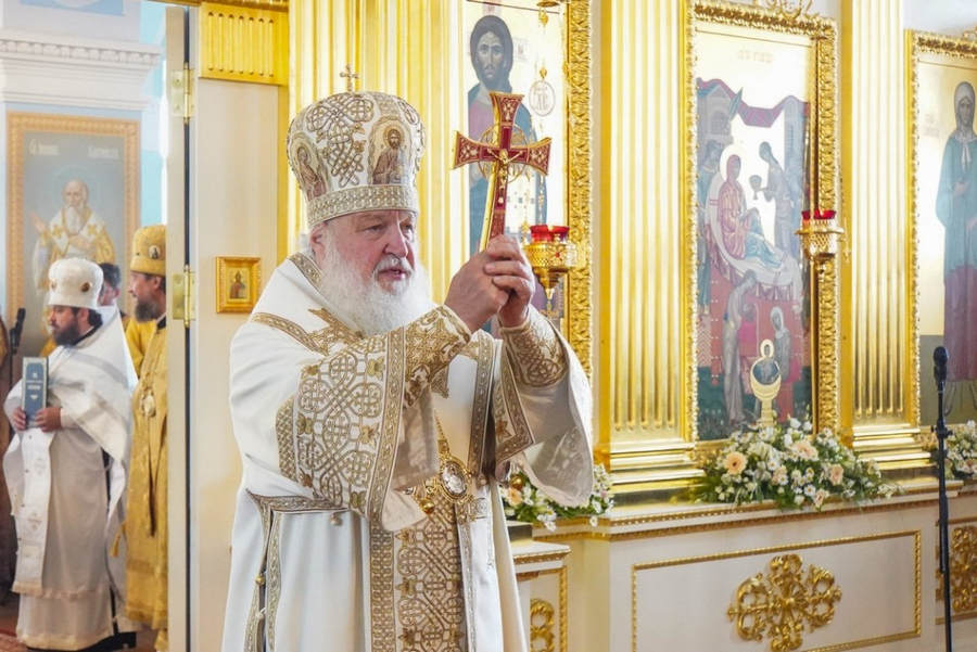 Святейший Патриарх Кирилл возглавил заключительные торжества года 625-летия Коневского Рождество-Богородичного монастыря