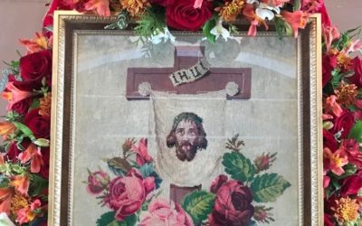 В Пасху Христову к 30-летию возрождения в Коневский монастырь вернулась икона, вытканная насельником обители до исхода братии в 1940 году