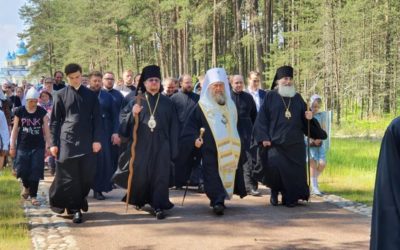 На Коневце состоялись торжества памяти преподобного Арсения Коневского, основателя островной обители
