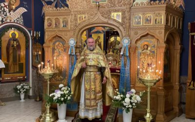 Наместник Коневского монастыря возглавил Божественную литургию на петербургском подворье обители