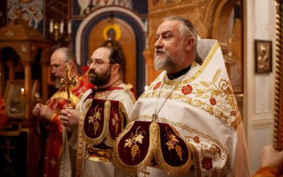 Наместник Коневского монастыря возглавил Божественную литургию на петербургском подворье обители в Неделю о расслабленном