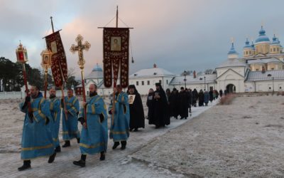 Престольный праздник молитвенно встретили в Казанском скиту Коневского Рождество-Богородичного монастыря