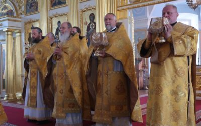 Праздник святых первоверховных апостолов Петра и Павла встретили в Коневской обители