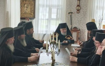 Рабочее совещание в Коневской обители. Подготовка к престольному празднику.
